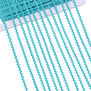 Ruban de bordure &agrave; franges ondul&eacute;es en polyester de 40&nbsp;m(OCOR-GF0004-39T)-1