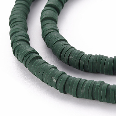 Flat Round Eco-Friendly Handmade Polymer Clay Beads(CLAY-R067-6.0mm-49)-3