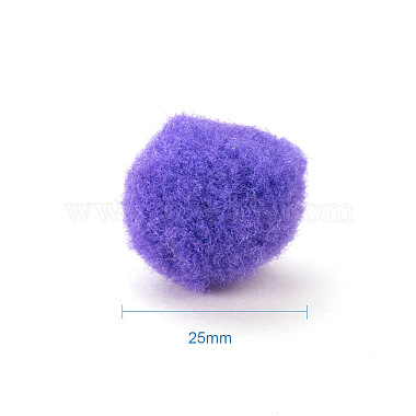 25mm Multicolor Assorted Pom Poms Balls About 500pcs for DIY Doll Craft Party Decoration(AJEW-PH0001-25mm-M)-2