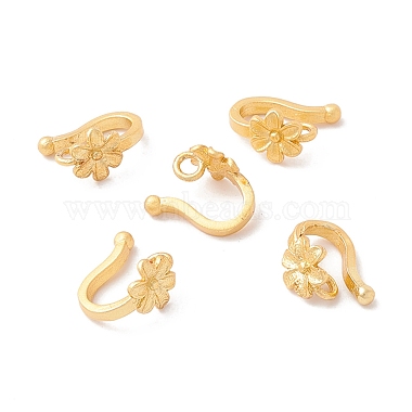 Matte Gold Color Brass Hook and S-Hook Clasps