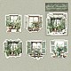 10Pcs 5 Styles Paper Flower Window Decorative Stickers(PW-WG70002-04)-1