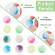 Elite 28Pcs 7 Colors  Frosted Acrylic Beads(MACR-PH0002-19)-4
