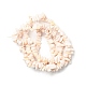 Natural Pink Shell Beads Strands(BSHE-G029-02)-2