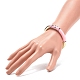 Acrylic Curved Tube Beaded Stretch Bracelet for Women(BJEW-JB08437-03)-3