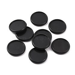 ABS Plastic Loose Leaf Binder Discs, Expansion Binder Rings for DIY Notebook & Artwork, Black, 2.75x0.45cm, Inner Diameter: 2.4cm(FIND-WH0116-43C)