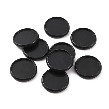 ABS Plastic Loose Leaf Binder Discs, Expansion Binder Rings for DIY Notebook & Artwork, Black, 2.75x0.45cm, Inner Diameter: 2.4cm