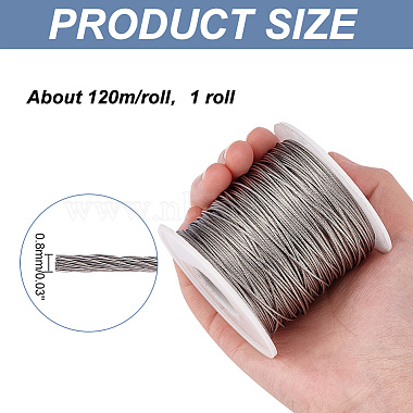 Tiger Tail Wire(TWIR-WH0002-06-0.8mm)-2