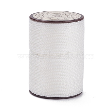 0.8mm WhiteSmoke Waxed Polyester Cord Thread & Cord