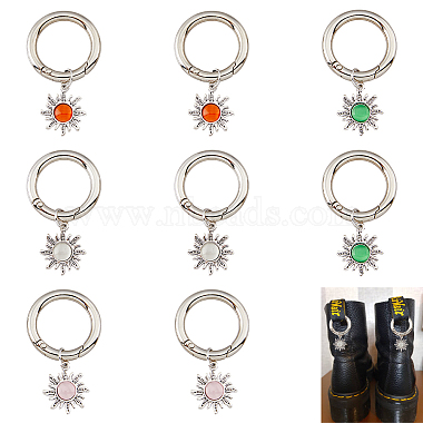Mixed Color Alloy Shoe Charms