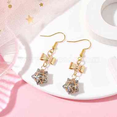 Glass Star Dangle Earrings(EJEW-JE05548-03)-2