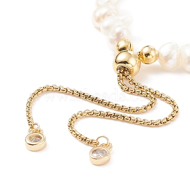 Natural Pearl Beaded Slider Bracelet for Women(BJEW-JB08330-01)-5