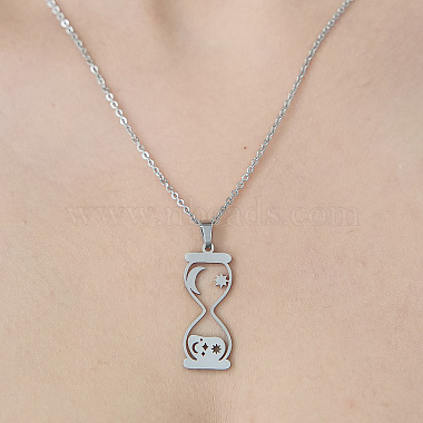 Clock 201 Stainless Steel Necklaces