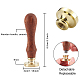 Brass Wax Seal Stamp with Handle(AJEW-WH0184-1041)-2