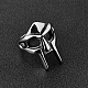 Titanium Steel Gothic Mask Finger Ring for Men Women(RJEW-WH0001-12A)-3