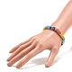 Colorful Evil Eye Lampwork Beaded Stretch Bracelet with Crystal Rhinestone for Women(BJEW-JB07872-02)-3