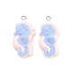 Flocking Opaque Resin Pendants(RESI-P053-03E-P)-1