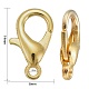 Zinc Alloy Jewelry Findings Golden Lobster Claw Clasps(X-E105-G)-4