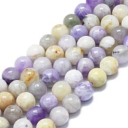 Natural Purple Opal Beads Strands, Round, Size: about 8~9mm in diameter, hole: 0.8mm, about 48~52pcs/strand, 15.35''~16.54''(39~42cm).(G-K245-A07-D04)