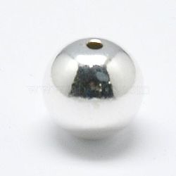 925 Sterling Silver Spacer Beads, Round, Silver, 3mm, Hole: 1mm, about 400pcs/20g(STER-A010-3mm-239A)