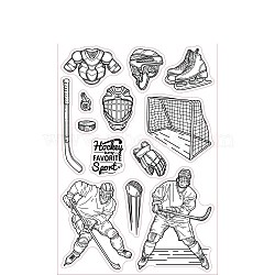 Custom PVC Plastic Clear Stamps, for DIY Scrapbooking, Photo Album Decorative, Cards Making, Sports, 160x110x3mm(DIY-WH0448-0122)