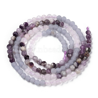 Natural & Synthetic Mixed Gemstone Beads Strands(G-D080-A01-02-35)-2