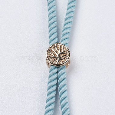 Création de bracelets à cordon torsadé en nylon(MAK-F018-09G-RS)-3