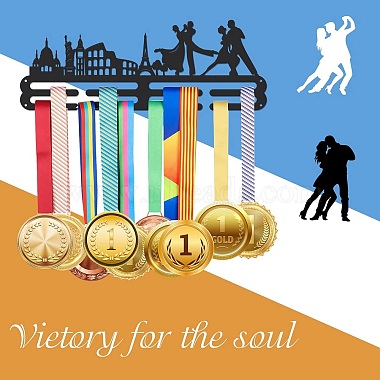 スポーツテーマの鉄メダルハンガーホルダーディスプレイウォールラック(ODIS-WH0021-592)-5