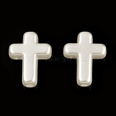 WhiteSmoke Cross ABS Plastic Beads