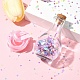 Star Heart PVC Plastic Paillette/Sequins Beads Wish Bottle DIY Making Kits(DIY-FS0007-59)-8