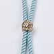 Création de bracelets à cordon torsadé en nylon(MAK-F018-09G-RS)-3