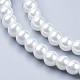 Perle de verre blanche ronde perles en vrac pour la fabrication artisanale de collier de bijoux(X-HY-6D-B01)-3