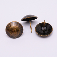 Iron Round Head Nails, Sofa Foam Nails, for Furniture Decoration, Antique Bronze, 29x28mm(AJEW-WH0126-10AB)