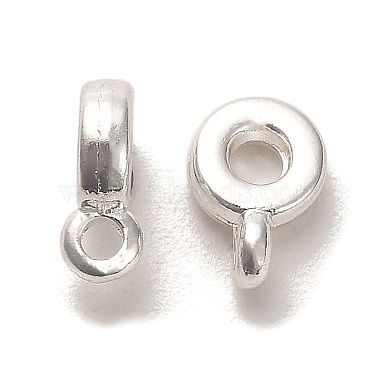 Silver Flat Round Alloy Tube Bails