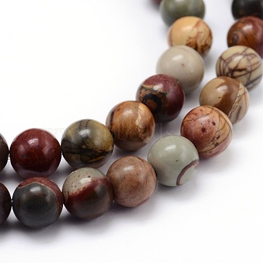Chapelets de perle ronde en pierre précieuse naturelle(X-G-J303-16-8mm)-3