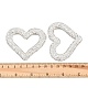 Handmade Polymer Clay Rhinestone Linking Rings(CLAY-H009-04A)-3