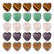 Valentine's Day Theme 10Pcs 5 Style Natural Gemstone European Beads(G-LS0001-71)-1