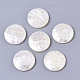 Natural White Shell Mother of Pearl Shell Cabochons(SSHEL-N034-42)-1