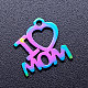 Mother's Day Ion Plating(IP) 201 Stainless Steel Charms(STAS-Q201-JN173)-1