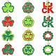 12 pcs 12 styles pendentifs en alliage d'émail de la Saint-Patrick(ENAM-FS0001-66)-1