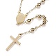304 Stainless Steel Rosary Bead Necklaces(NJEW-D285-41G)-2