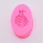 Ocean Series Conch Shape Fondant Molds, Food Grade Silicone Molds, For DIY Cake Decoration, Chocolate, Candy, UV Resin & Epoxy Resin Craft Making, Hot Pink, 75.5x47.5x24.5mm, Inner Size: 46.5x33.5mm(DIY-WH0181-41)