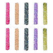 Glass Rhinestone Beads, For DIY Jewelry Craft Making, AB Color Plated, Tube, Mixed Color, 32~33x6mm, Hole: 0.8mm(GLAA-P046-A)