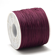 Polyester Cords, Dark Red, 0.5~0.6mm, about 131.23~142.16 yards(120~130m)/roll(OCOR-Q038-192)