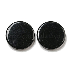 Opaque Acrylic Beads, Flat Round, Black, 24.5x5mm, Hole: 2.5mm(X-SACR-L007-014B)