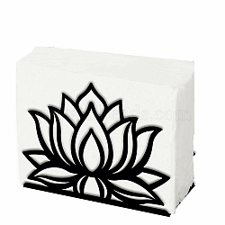 Iron Napkin Holder, July Lotus, 125x50x90mm(DJEW-WH0039-84-002)