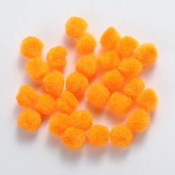 DIY Doll Craft Pom Pom Yarn Pom Pom Balls, Orange, 20mm, about 500pcs/bag(AJEW-S006-20mm-05)