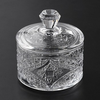 Glass Candy Jar, Clear, 67.5x73mm