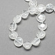 Flat Round Gemstone Natural Quartz Crystal Beads Strands(G-S110-14mm-20)-2