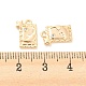 Brass Micro Pave Cubic Zirconia Charms(KK-E090-09G)-3