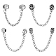 8Pcs 4 Styles Zinc Alloy European Beads(FIND-FH0005-68)-1